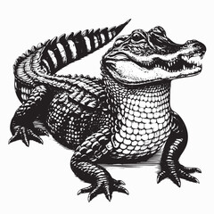 crocodile isolated on white