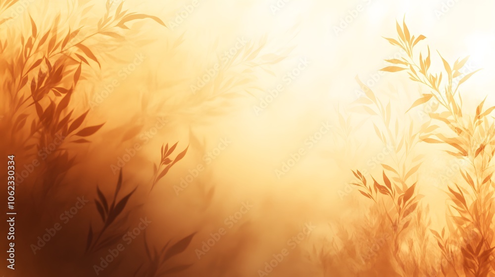 Poster soft blurred bokeh background with abstract shapes
