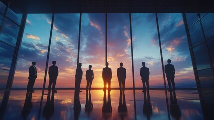 The Silhouette of Business Leaders