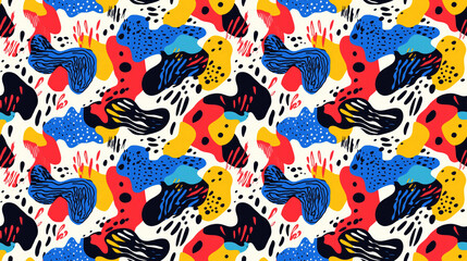 Obraz premium Cool abstract pattern with vibrant colors and dynamic shapes ideal for textile or wallpaper design