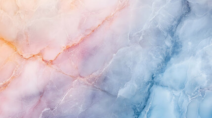 A marble texture in pastel pink and blue gradients, blending seamlessly to create a soft and elegant look.