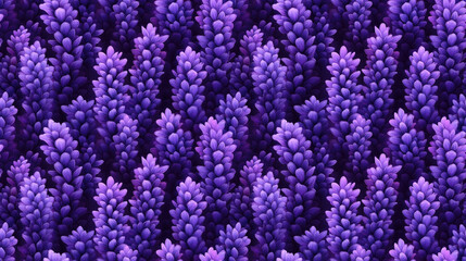 Seamless pattern of purple lavender flowers vibrant botanical design for home decor and textile applications