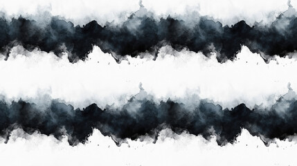 Seamless pattern featuring a vintage watercolor gradient with monochrome tie dye colors and a black acrylic paint texture ideal for artistic backgrounds