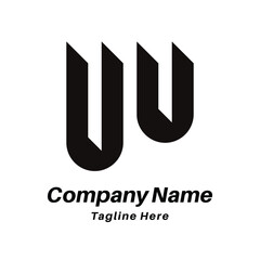 UU letter logo design icon