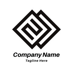 EN letter logo design icon