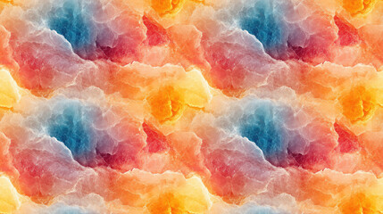 Light marble seamless pattern featuring an array of vibrant colors ideal for interior design and textile applications