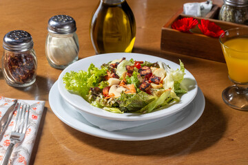 salad with vegetables