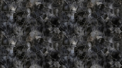 Obraz premium Crumpled black watercolor pattern featuring a rough abstract design with a grunge wall effect ideal for background textures and artistic projects