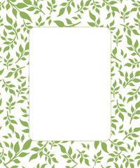 Vintage floral frame or background with a place to lettering with pastel colors. A delicate background with decorative plants in the Art Nouveau style for paintings, interiors, postcards and design.