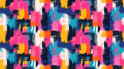 Obraz premium Colorful abstract graffiti patterned background in a seamless design for textile or wallpaper applications