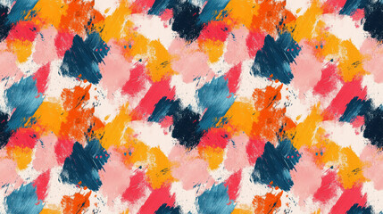 Obraz premium Colorful seamless pattern featuring a messy abstract texture ideal for background designs or artistic projects