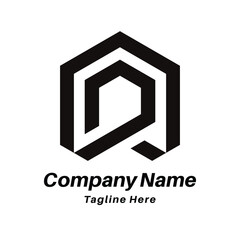 PR letter logo design icon