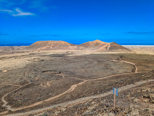 The Calderon Hondo volcano, Fuerteventura, Canary Islands