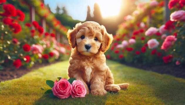 Golden Doodle Welpe