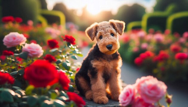 Airedale Terrier Welpe