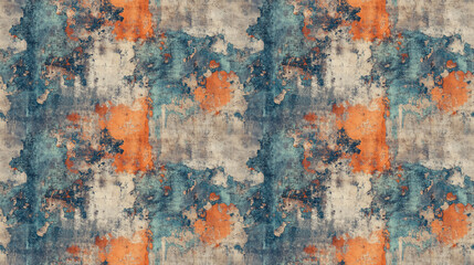 Fototapeta premium Seamless grunge pattern featuring textured layers for background design