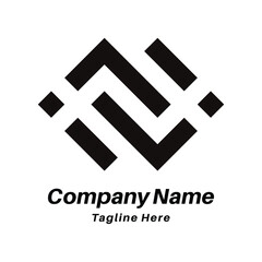 Obraz premium N letter logo design icon