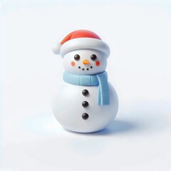 snowman on white background