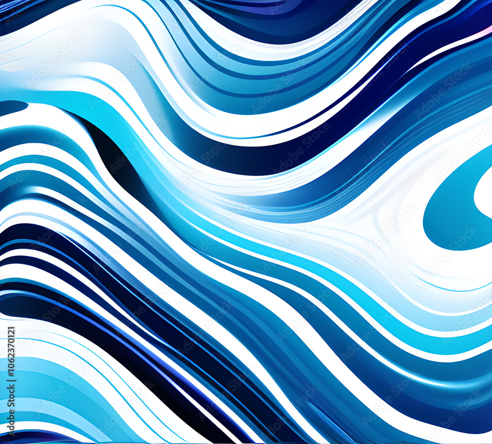 Fototapete blue and colorful wavy dynamic motion graphics. light motion shape curve. wavy banner template. back