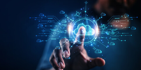 cloud technology concept Global network of metaverse systems exchange of information global business Megatrends on the Internet for Telecommunication	