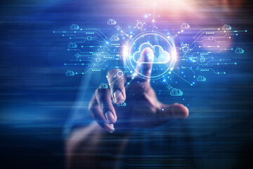 cloud technology concept Global network of metaverse systems exchange of information global business Megatrends on the Internet for Telecommunication	