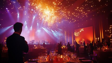 New Year elegant event program design for corporate celebrations