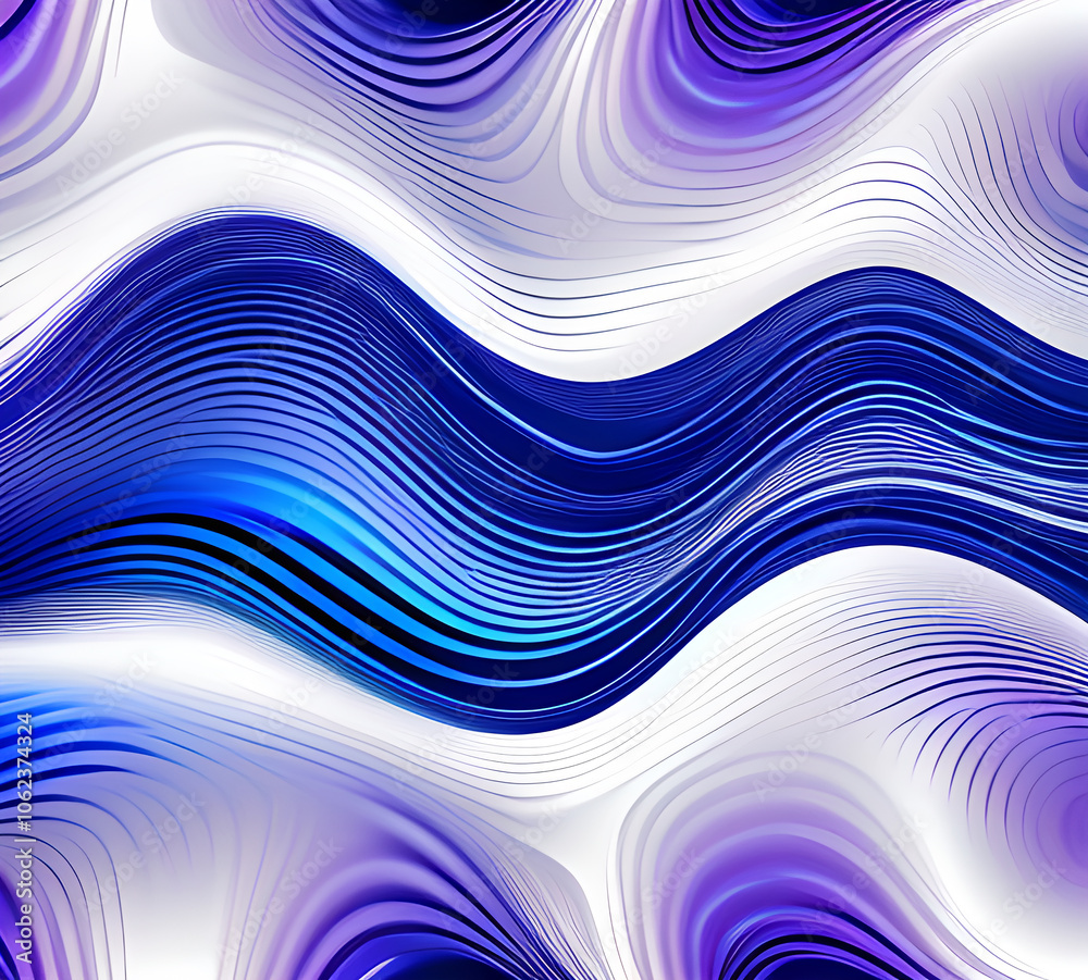 Fototapete blue and colorful wavy dynamic motion graphics. light motion shape curve. wavy banner template. back