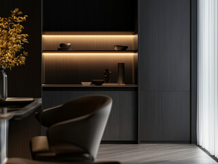 Dark matte grey surface