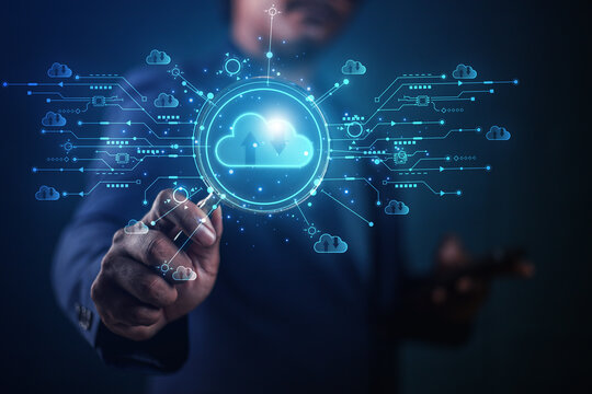 cloud technology concept Global network of metaverse systems exchange of information global business Megatrends on the Internet for Telecommunication	
