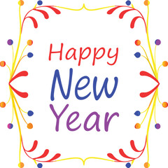 Glitzy ''happy New Year''  firework vector illustration