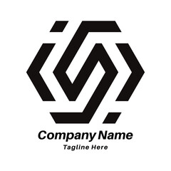 S letter logo design icon