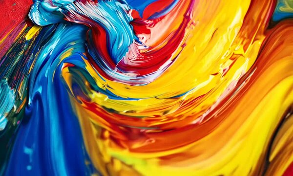 Abstract Paint Swirls