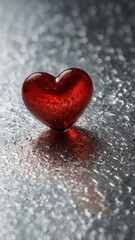 Fototapeta premium heart, love, valentine, symbol, shape, romance, day, valentines, red, decoration, romantic, passion, gift, isolated, celebration, holiday, wedding, sign, object, 3d, concept, winter