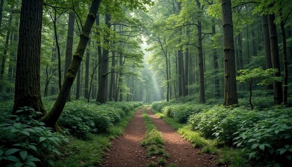 Obraz premium Mystic Forest Path