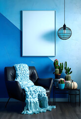 Mockup Painting in Cozy Interior