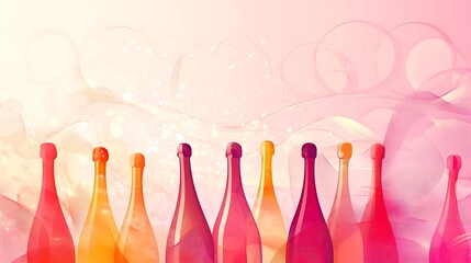 New Year soft pastel gradient background for a gentle look