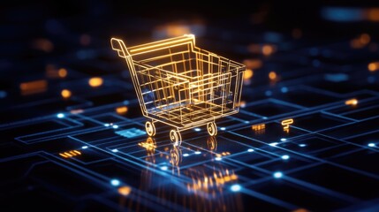 Digital shopping frenzy for cyber monday sale