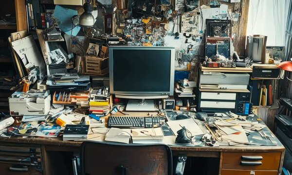 Cluttered Desk