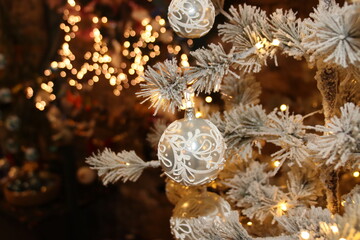 Christmas market in winter