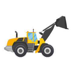 Bulldozer, png transparent background