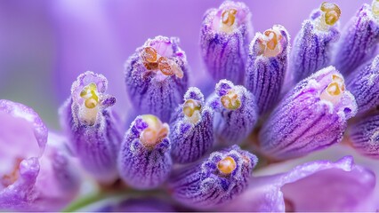 Macro photo of a lavender flower