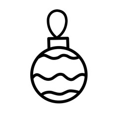 christmas ball outline 