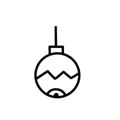 Obraz premium christmas ball outline 