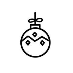 christmas ball outline 