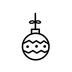 christmas ball outline 