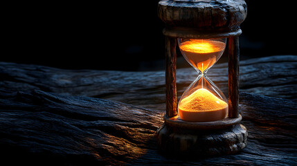 Mesmerizing Hourglass: An Artistic Exploration of Time in Motion and the Beauty of Impermanence