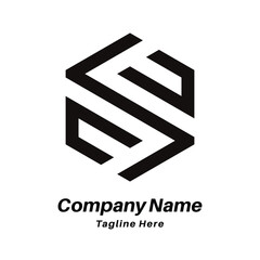 Fototapeta premium S letter logo design icon