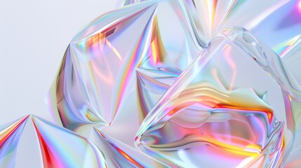 Fototapeta premium Fluid round abstract shape, futuristic modern banner design template, liquid glass stylized frame, 3d illustration.