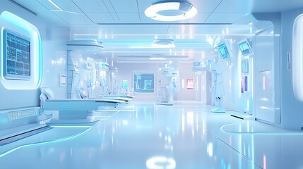 Fototapeta premium A futuristic hospital environment