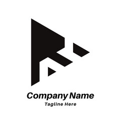 PM letter logo design icon